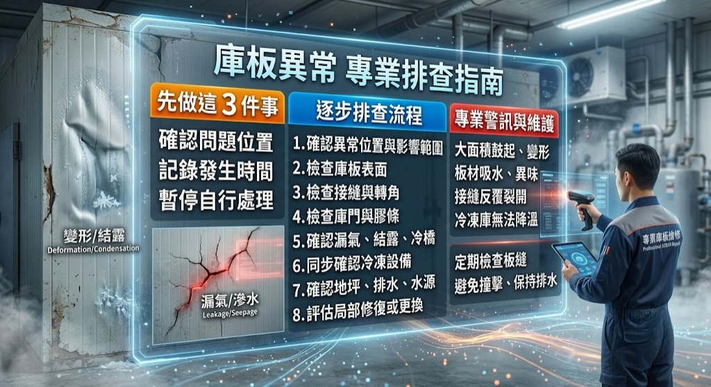 庫板出現變形、漏水或冷度不足怎麼辦?先判斷問題來源